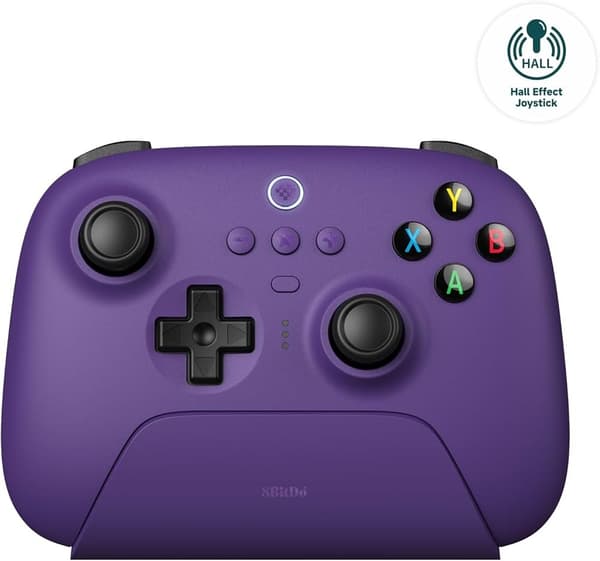 8BitDo Ultimate 2.4G Pad Purple PC Hall Effect PC, Android & macOS (DEMO EX) - Gaming (begagnad)