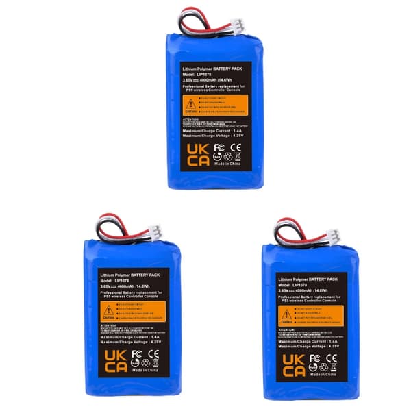 4000mAh PS5 Langaton Ohjainakku, Litiumpolymeeri, Helppo Asentaa,3akku