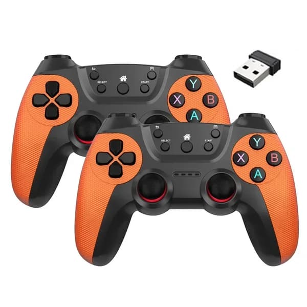 Trådløs Spilkonsol, 2.4GHz Forbindelse, Kompatibel med PC og Android,Orange