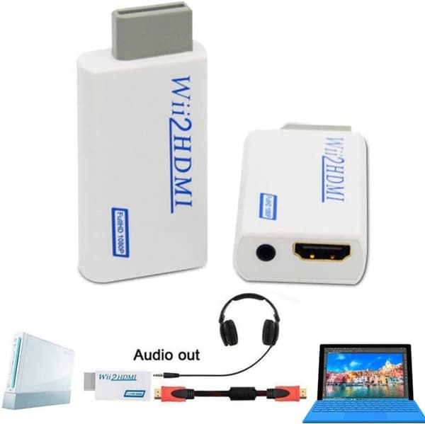 Wii till HDMI-adapter, 1080p Full-HD Nintendo