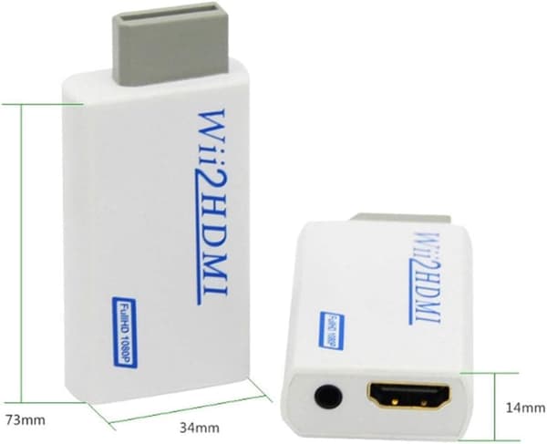 Wii till HDMI-adapter, 1080p Full-HD Nintendo