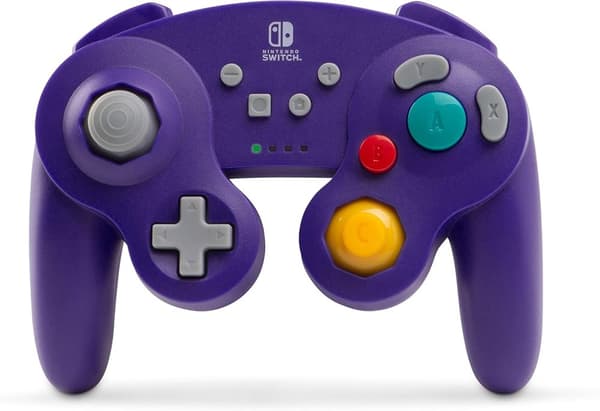 PowerA Wireless GameCube Controller for Nintendo Switch-Purple - Nintendo Switch (kÃ¤ytetty)