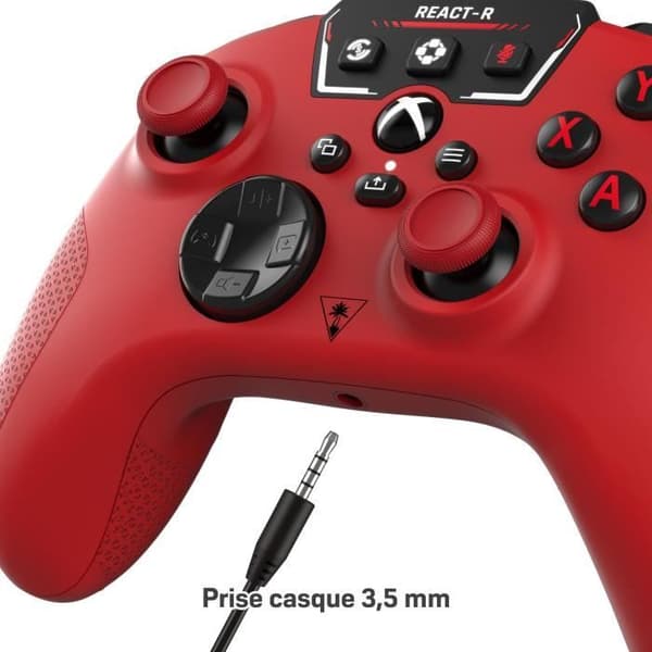 Langallinen peliohjain - TURTLE BEACH - REACT-R - Punainen - Xbox ja Windows