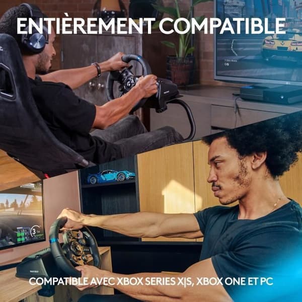 LOGITECH G - Ohjauspyörä G923 Yhteensopiva Xbox SERIES X:n kanssa - Xbox One ja PC