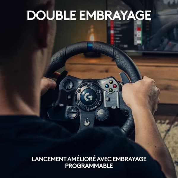 LOGITECH G - Ohjauspyörä G923 Yhteensopiva Xbox SERIES X:n kanssa - Xbox One ja PC