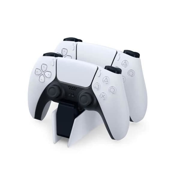 PS5 DualSense -latausasema, valkoinen - ohjaimen laturi - virallinen PlayStation