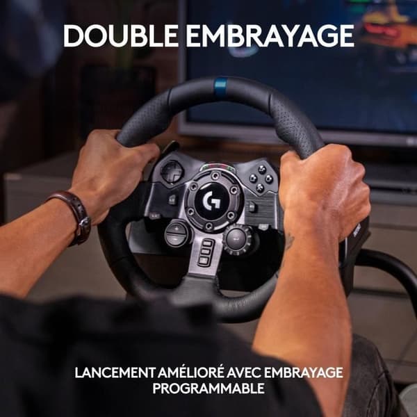 LOGITECH G - Ohjauspyörä G923 - Yhteensopiva PS5:n. PS4:n ja PC:n kanssa