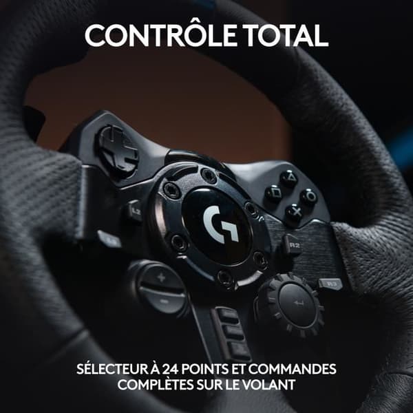 LOGITECH G - Ohjauspyörä G923 - Yhteensopiva PS5:n. PS4:n ja PC:n kanssa