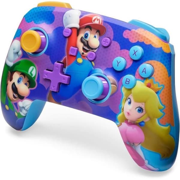 Trådløs controller - POWER A - Nintendo Switch - Super Mario Splash Heroes