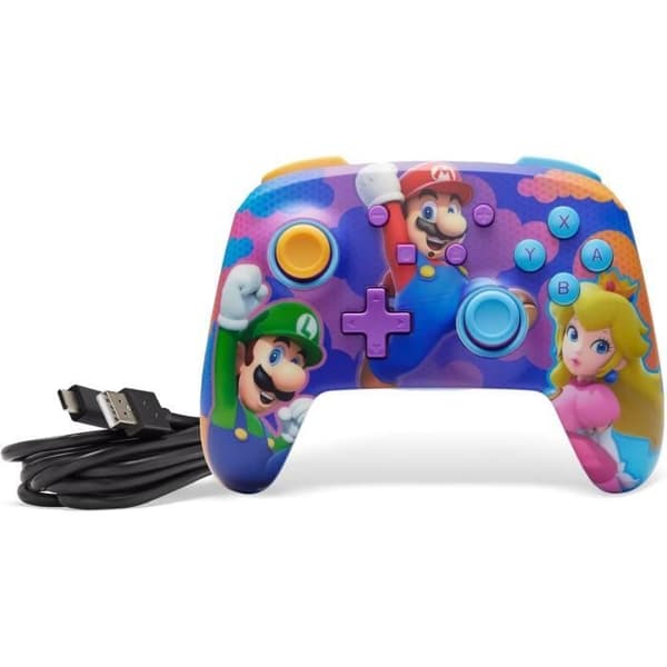 Trådløs controller - POWER A - Nintendo Switch - Super Mario Splash Heroes