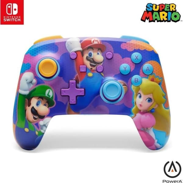 Trådløs controller - POWER A - Nintendo Switch - Super Mario Splash Heroes