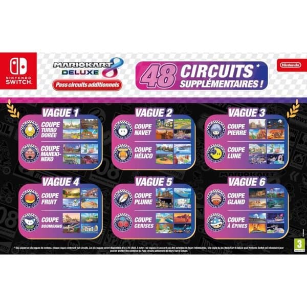 Mario Kart 8 Deluxe Extra Circuits Pass-sæt - Standardudgave | Nintendo Switch-spil