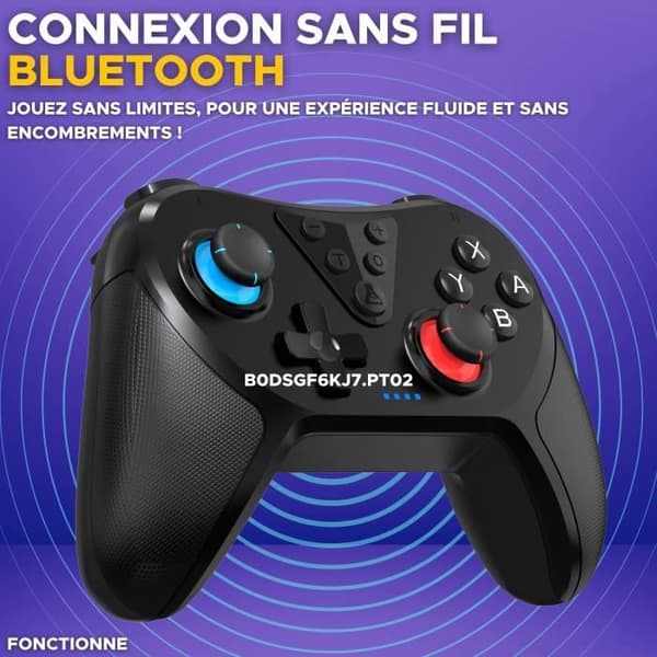 Switch-kontroll - G-Lab - K-PAD HELIUM - Trådlös - Nintendo Switch - Svart