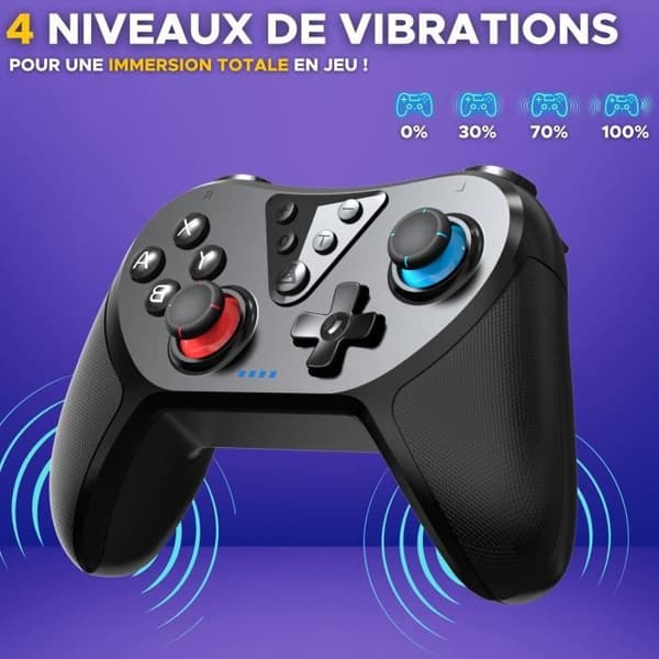 Switch-kontroll - G-Lab - K-PAD HELIUM - Trådlös - Nintendo Switch - Svart
