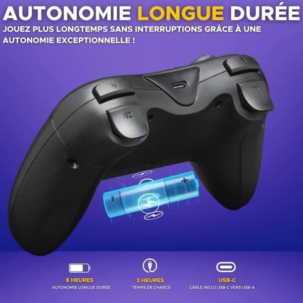 Switch-kontroll - G-Lab - K-PAD HELIUM - Trådlös - Nintendo Switch - Svart
