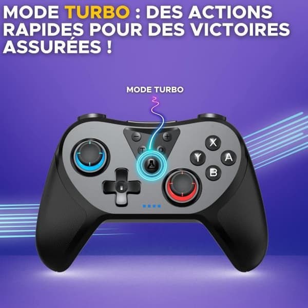 Switch-kontroll - G-Lab - K-PAD HELIUM - Trådlös - Nintendo Switch - Svart
