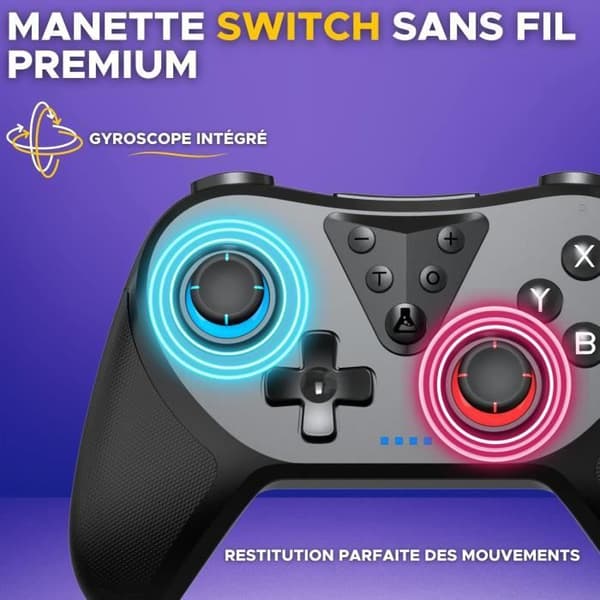 Switch-kontroll - G-Lab - K-PAD HELIUM - Trådlös - Nintendo Switch - Svart