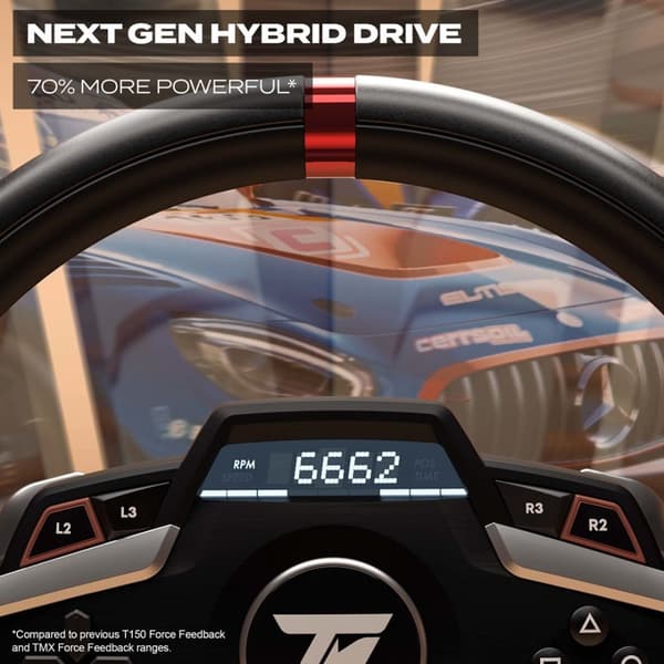 Thrustmaster T248 musta ratti + polkimet PC:lle, PlayStation 4:lle, PlayStation 5:lle