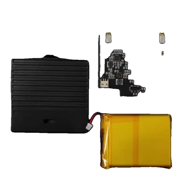 Game Boy genopladeligt batteri, 2600mAh kapacitet, USB-C opladning,Sort