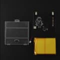 Miniatyrbillede 2 af 2: Game Boy genopladeligt batteri, 2600mAh kapacitet, USB-C opladning,Hvid gennemsigtig