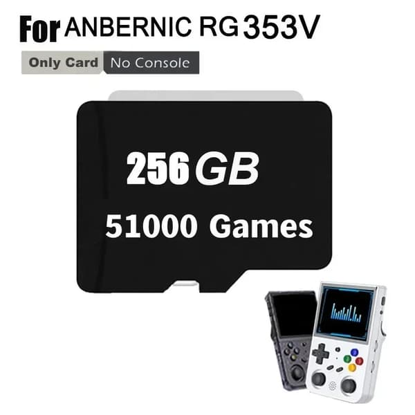 TF-kort til ANBERNIC RG353V, 512GB med 100.000 spil, 256GB med 50.000 spil,256G 50000games