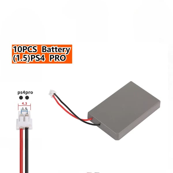 PS4/PS4 Pro Akun, 2000mAh Kapasiteetti, Li-ion Teknologia,10KPL (1.5)PS4PRO