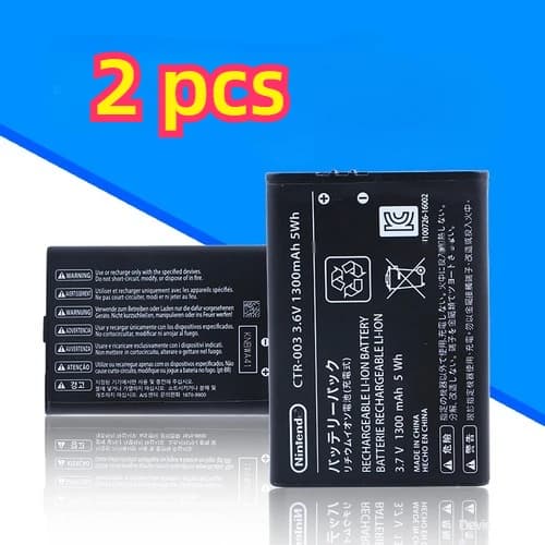 Nintendo Switch Pro Controller Batteriudskiftning, 1300mAh Kapacitet, 2 Stykker,Ns pro 2 stk