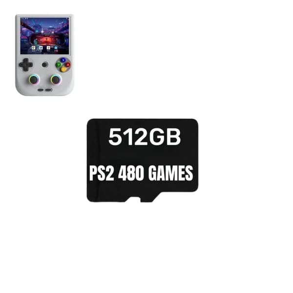 ANBERNIC RG406V Spelkort, 512GB Kapacitet, 80000 Förinstallerade Spel,512G 480 PS2-SPEL