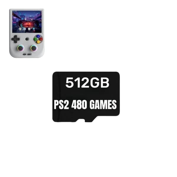 ANBERNIC RG406V Spelkort, 512GB Kapacitet, 80000 Förinstallerade Spel,512G 480 PS2-SPEL
