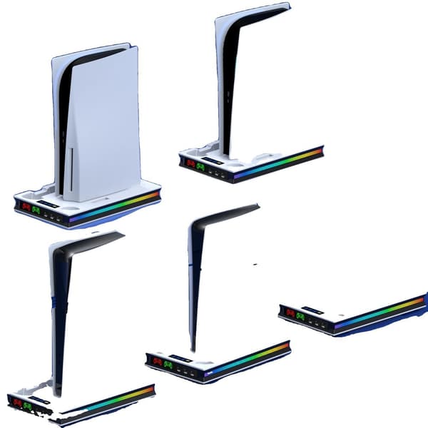 Kølestand, justerbare blæserhastigheder, dual controller opladning, USB udvidelsesporte,S5001