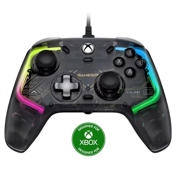 Kablede Xbox Gaming Controller, Hall Effect Sticks, Tilpasseligt Lys,Kaleid