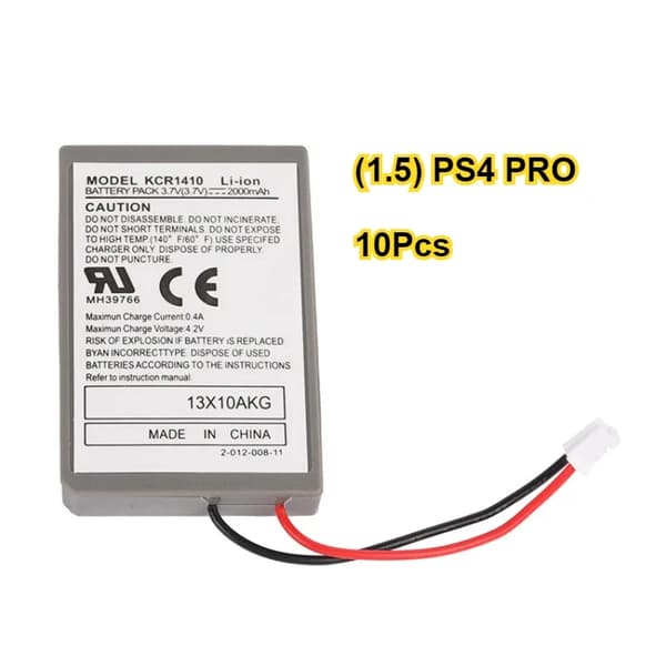 Trådlös kontrollerbatteri, 2000mAh kapacitet, 3.7V spänning, Li-ion typ,(1.5)PS4PRO 10Pcs-a