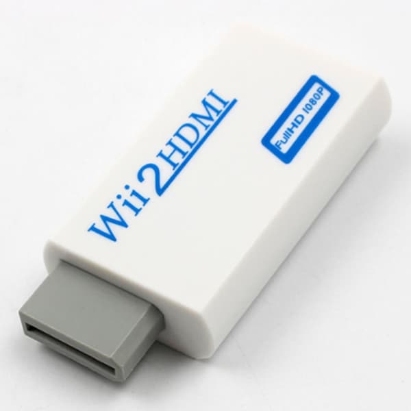 INF HDMI-adapter Kompatibel med Nintendo Wii - Full HD 1080p Hvit