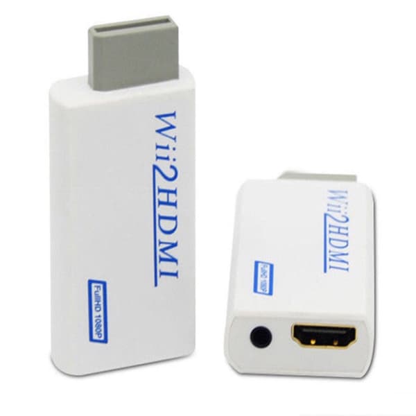 INF HDMI-adapter Kompatibel med Nintendo Wii - Full HD 1080p Hvit
