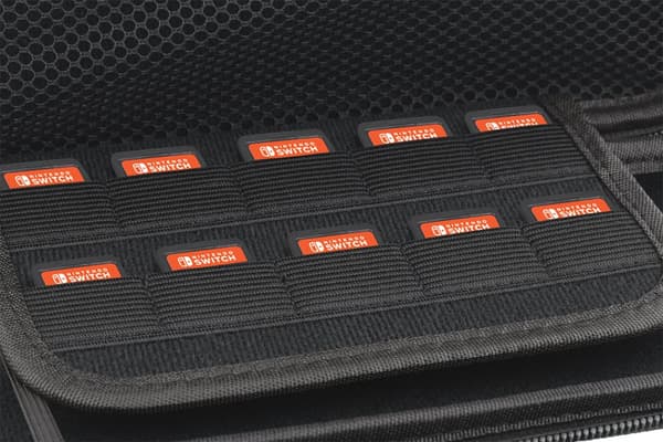 Nintendo Switch hard carry case, 10 slots for games, black