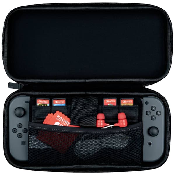 PDP 500-141-EU väskor för bärbara spelkonsoller Hårt fodral Nintendo Grå