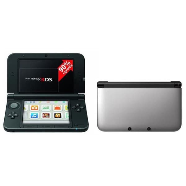 nintendo 3ds xl harmaa ( käytetty, hyvässä kunnossa )
