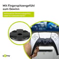 Pikkukuva 5 / 6: goobay 58382 PS5 / PS4 Controller Stick -kiinnikkeet nupeilla - Lisävarusteet PlayStation 5:lle ja Playstation 4:lle - DualSense-ohjaimen tähtäyssauva