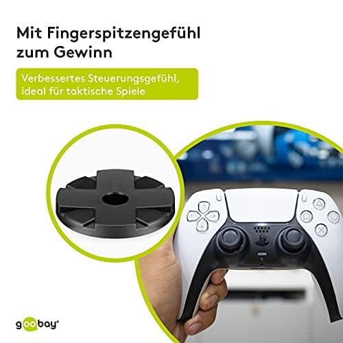 goobay 58382 PS5 / PS4 Controller Stick -kiinnikkeet nupeilla - Lisävarusteet PlayStation 5:lle ja Playstation 4:lle - DualSense-ohjaimen tähtäyssauva