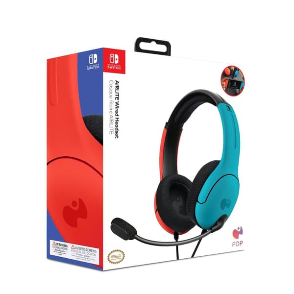 PDP Gaming LVL40 Stereo Gaming Headset - Nintendo Switch - Blå/Rød