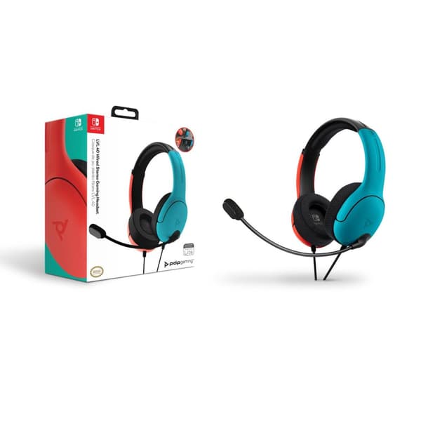PDP Gaming LVL40 Stereo Gaming Headset - Nintendo Switch - Blå/Rød