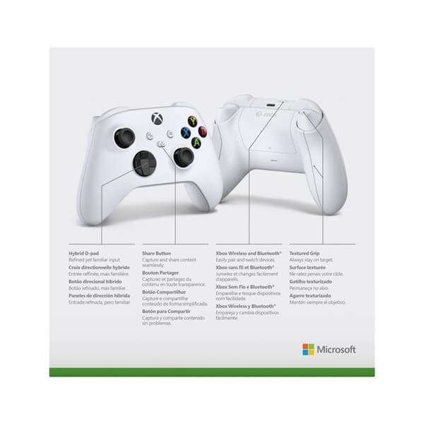 Xbox Wireless Controller - Robot White- Series X & S - Xbox One