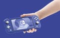 Miniatyrbillede 4 af 6: Nintendo Switch Lite-konsol - blå