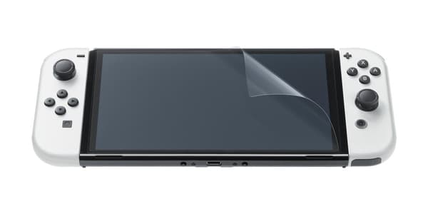 Nintendo Switch & Nintendo Switch OLED-skyddsfodral med skärmskydd - Svart/Vit