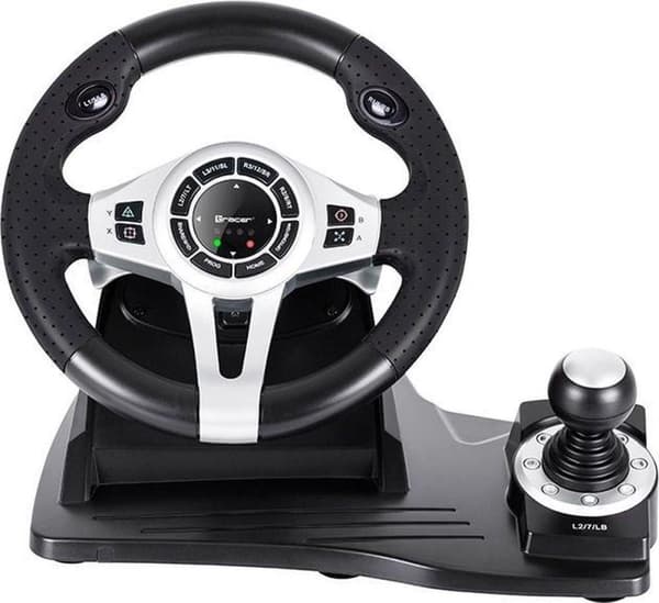 Tracer TRAJOY46524 Peliohjain Musta Ratti + Polkimet PlayStation 4, Playstation 3