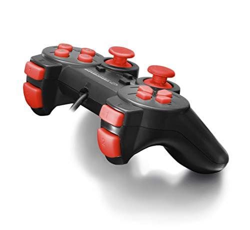 Esperanza EGG102R Gaming Controller Sort, Rød USB 2.0 Gamepad Analog / Digital PC