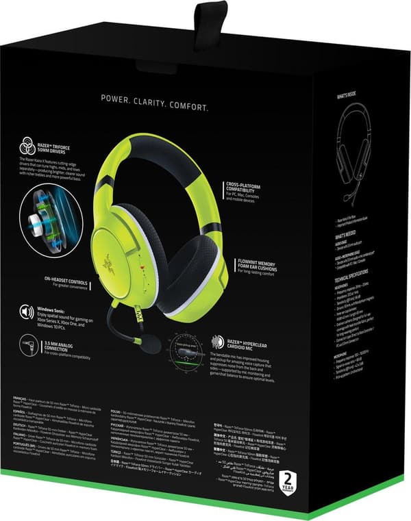 Razer Kaira X Xbox Gaming Headset - Lime
