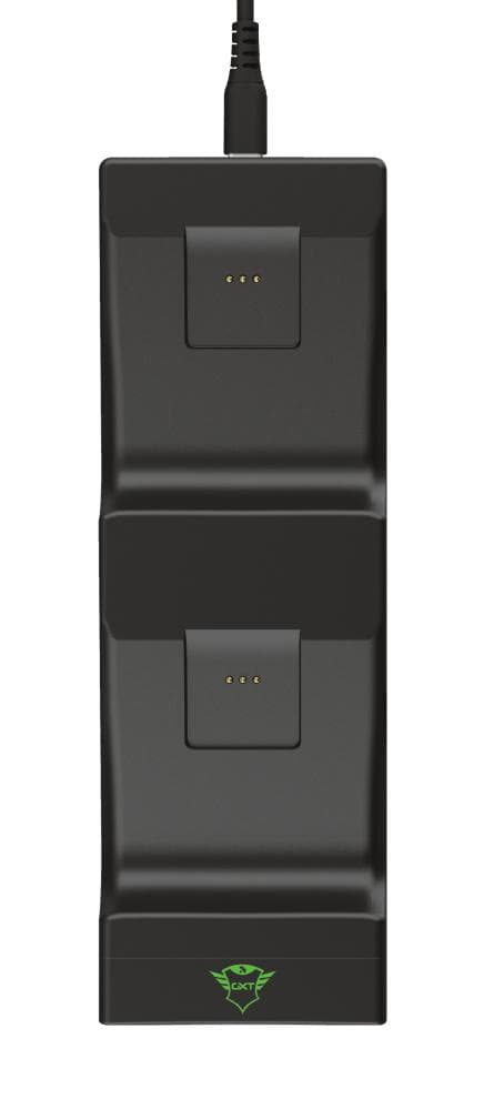 Trust GXT 250 Duo Charging Dock - laddningsstativ 2 x - 1200 mAh - 2 utgångsanslutningar (Xbox-kontroller) - för Microsoft Xbox trådlös handkontroll