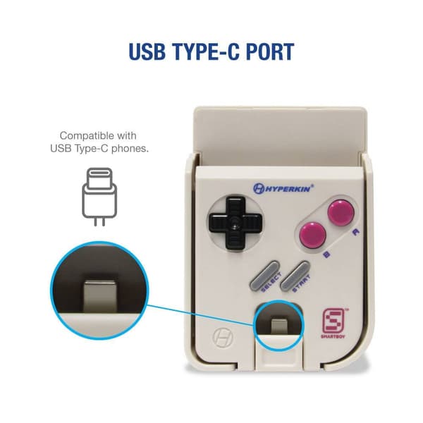 Hyperkin SmartBoy, spela äkta Game Boy-kassetter på mobilen! - Grå, USB Typ-C