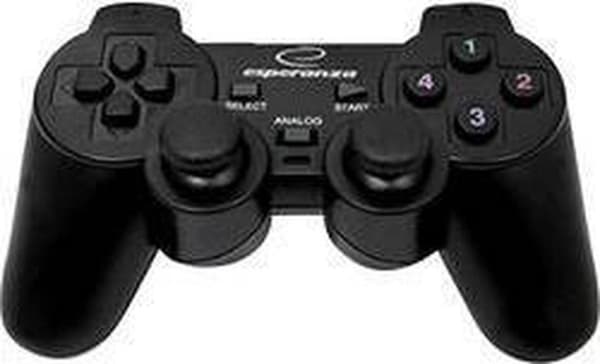 Esperanza EG102 Gaming Controller Black USB 2.0 Gamepad Analog / Digital PC, Playstation 3